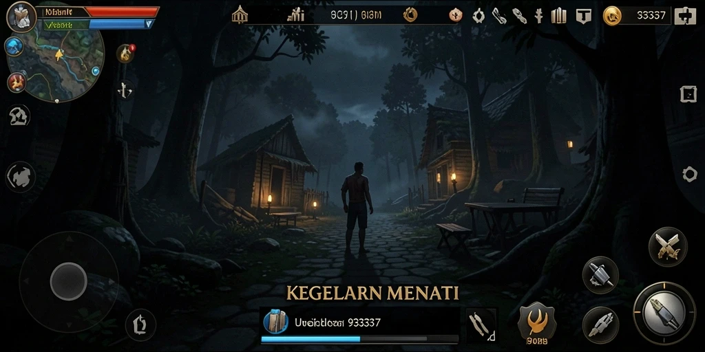Tampilan gameplay yang menyeramkan di dalam <strong>93337</strong>