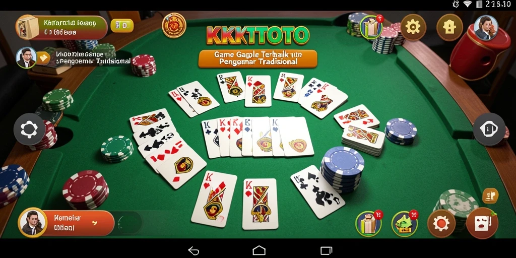 Screenshot gameplay KPKTOTO yang menunjukkan keseruan bermain Gaple.