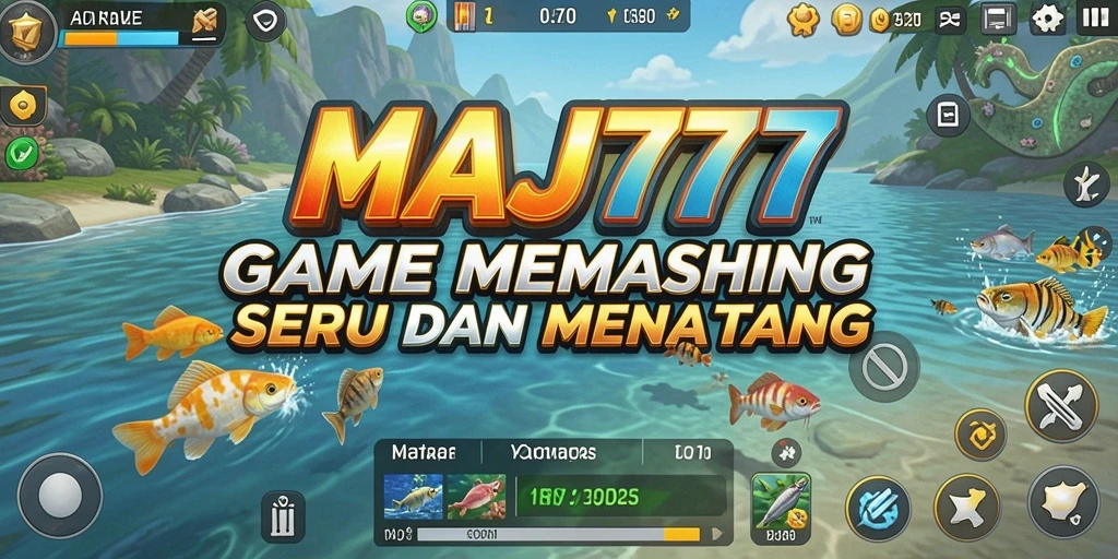 Tampilan gameplay seru di MAJ777 dengan aksi memancing mendebarkan.