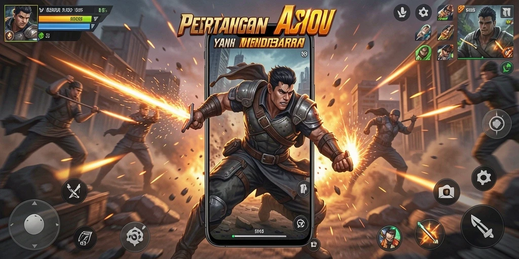 Gameplay seru SM605 dengan aksi mendebarkan.