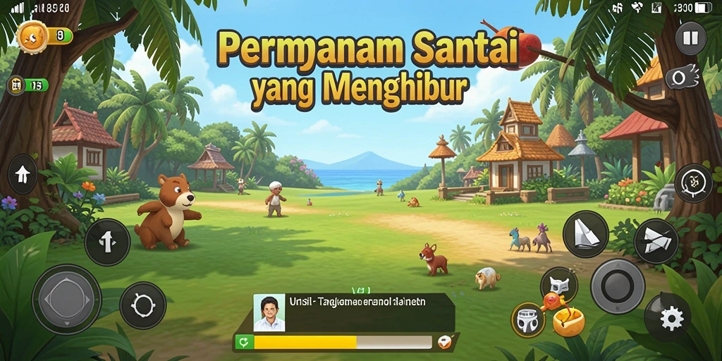 Tampilan gameplay T6 yang ceria dan menarik.