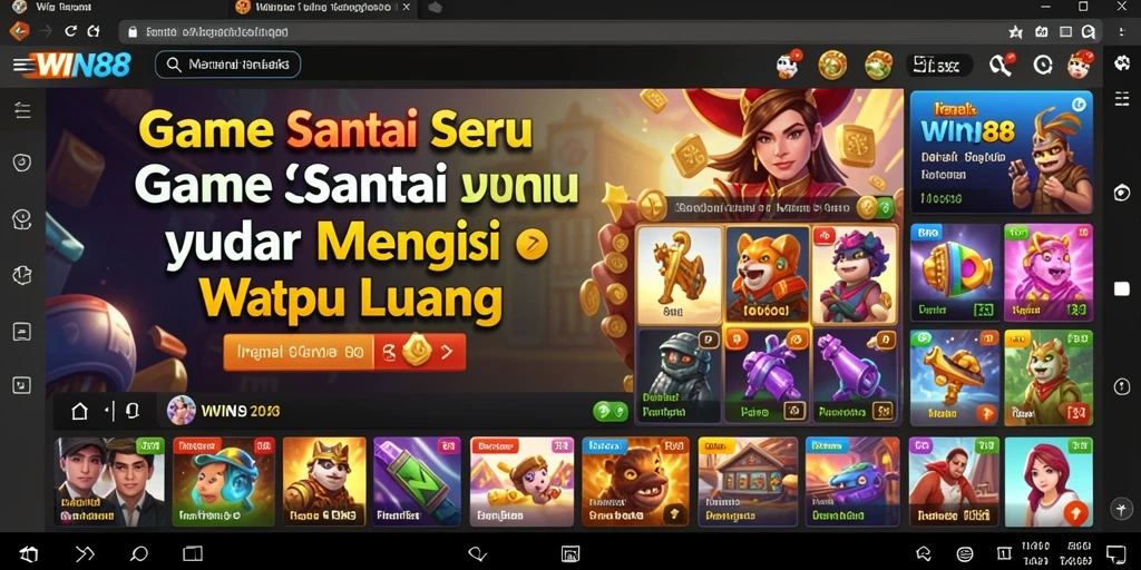 Tampilan gameplay WIN88 yang penuh warna dan mengasyikkan.