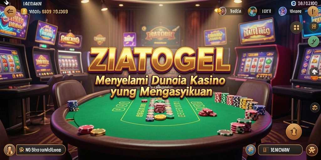 Tampilan permainan Kasino yang seru dan mengasyikkan di ZIATOGEL.