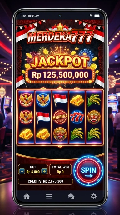 Screenshot antarmuka pengguna merdeka777 yang memudahkan navigasi.